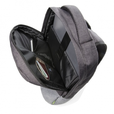 Logotrade ärikingi foto: Duo värviline RPET 15,6" RFID sülearvuti seljakott PVC-vaba