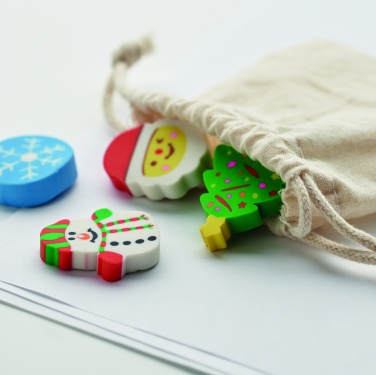 Logo trade ärikingitused foto: Komplektis 4 jõuluteemalist kustukummi