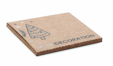 Logo trade reklaamkingituse pilt: Puidust jõulukuulike kuuseseemnetega