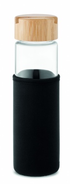 Logotrade reklaamkingid pilt: Klaaspudeli bambusest kaas 600ml