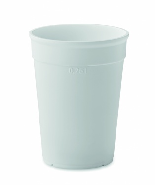 Logotrade firmakingi foto: Taaskasutatud plastikust tass, 250 ml