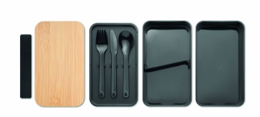 Logo trade firmakingitused foto: PP-st lõunakarp ja bambusest kaas