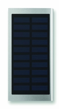 Logo trade reklaamtoote pilt: Päikesepatareiga akupank 8000 mAh