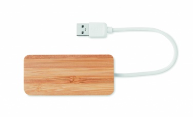 Logotrade reklaamtooted pilt: Bambusest USB 3 pordiga jaotur