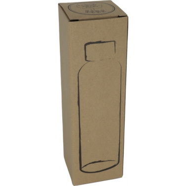 Logotrade reklaamkingi foto: Klaaspudel Klagenfurt roostevabast terasest korgiga 500 ml