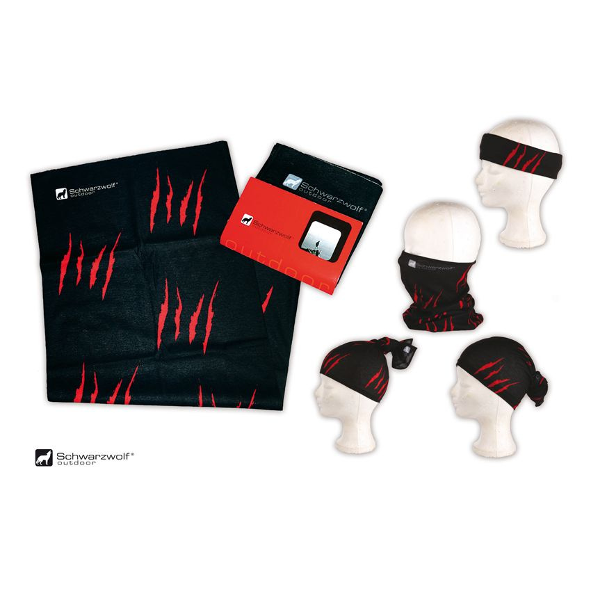 Logotrade ärikingitused pilt: Multifunktsionaalne bandaan BANDANA Schwarzwolf