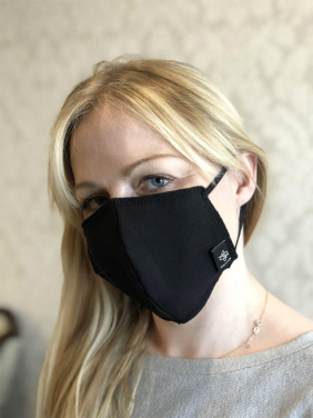 Logotrade firmakingitused pilt: BLACK-BLACK puuvillane näomask 140116500