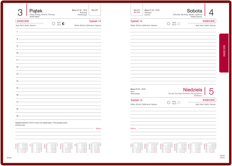 Logo trade firmakingituse pilt: Kalender 642016