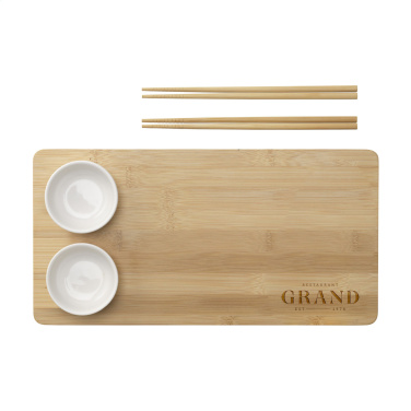 Logotrade reklaamtooted pilt: Temaki Bamboo Sushi Tray kinkekomplekt