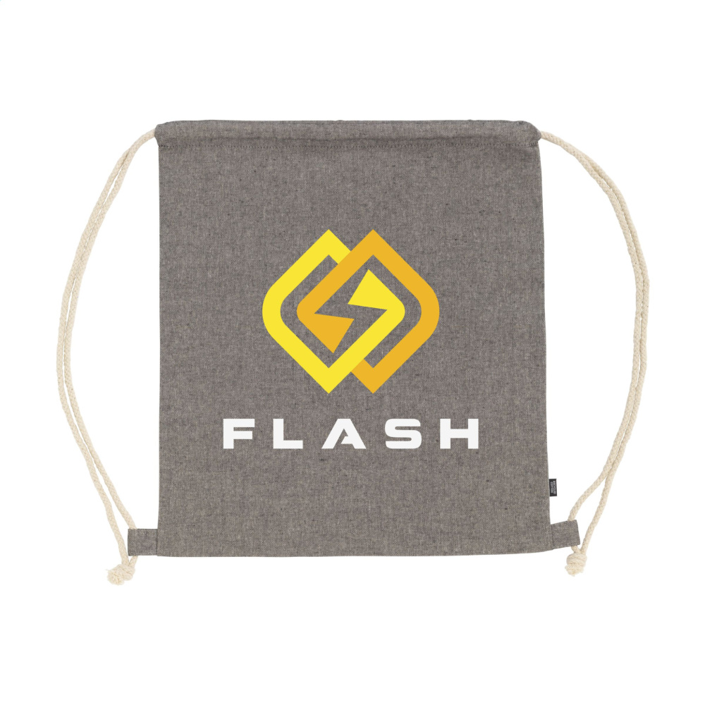 Logo trade reklaamkingituse pilt: GRS Recycled Cotton PromoBag (180 g/m²) seljakott