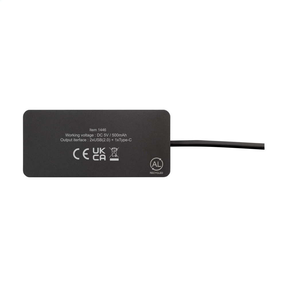 Logotrade reklaamkingitused pilt: Tecco GRS taaskasutatud alumiiniumist USB-jaotur