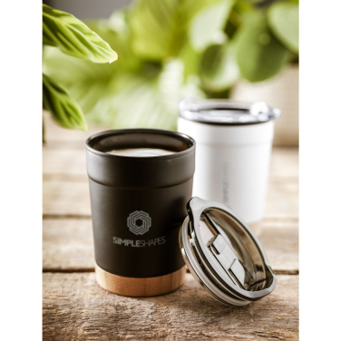 Logotrade ärikingituse foto: Kobe Bamboo RCS Recycled Steel 350 ml kohvitass