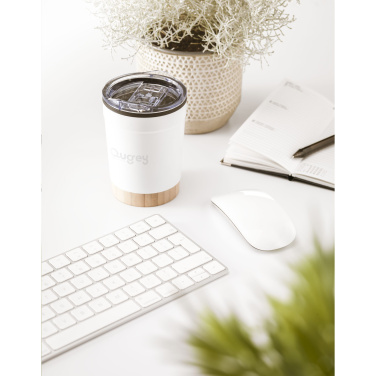Logotrade reklaamtoote foto: Kobe Bamboo RCS Recycled Steel 350 ml kohvitass