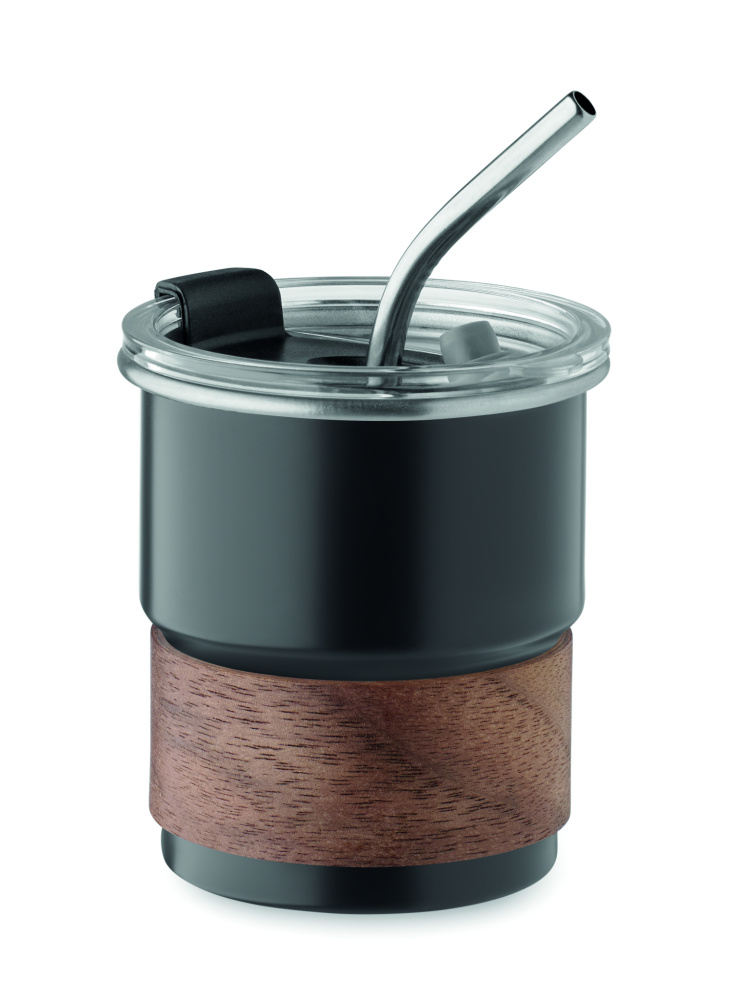 Logotrade ärikingi foto: Akaatsiast roostevaba termoskruus, 260 ml