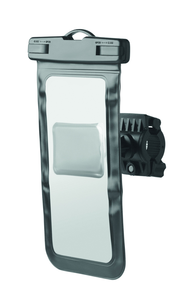 Logotrade reklaamkingituse foto: SOSTENER PVC-st jalgratta telefonikott