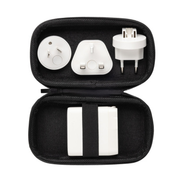 Logo trade reklaamkingid foto: TravelCharge Pro RCS plastikust reisilaadija USB C-ga