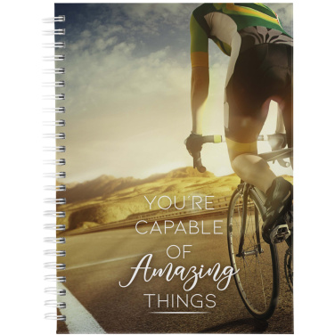 Logo trade ärikingituse pilt: Desk-Mate® A5 kõvakaaneline dateerimata päevik