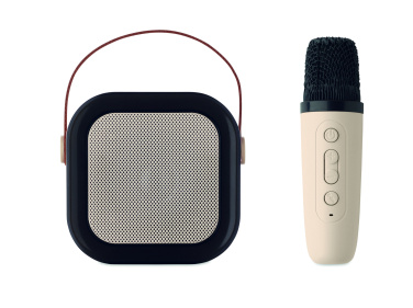 Logo trade ärikingi pilt: Karaokekomplekt kõlari ja mikrofoniga