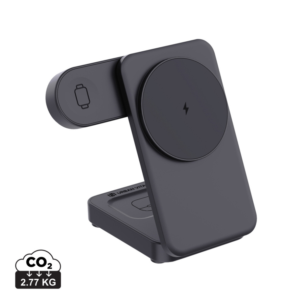 Logo trade reklaamkingi pilt: Urban Vitamin Arcadia RCS plastikust 15W 3in1 magnetiline laadija