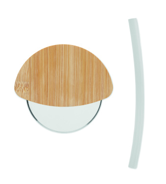 Logotrade meene foto: NAPOL ümmargune bambusest pitsalõikur