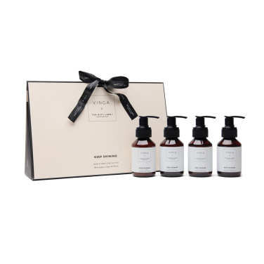 Logotrade meene foto: VINGA x TGL keha- ja kätehoolduskomplekt