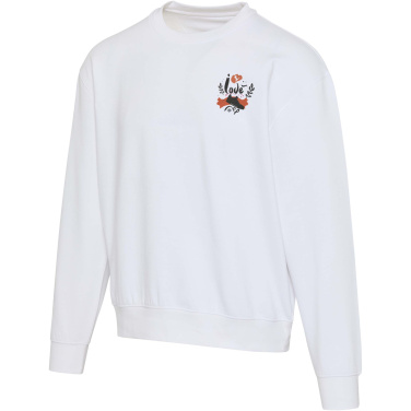 Logo trade meene pilt: Boris 280 g/m2 unisex OCS orgaaniline ülisuur ümara kaelusega kampsun
