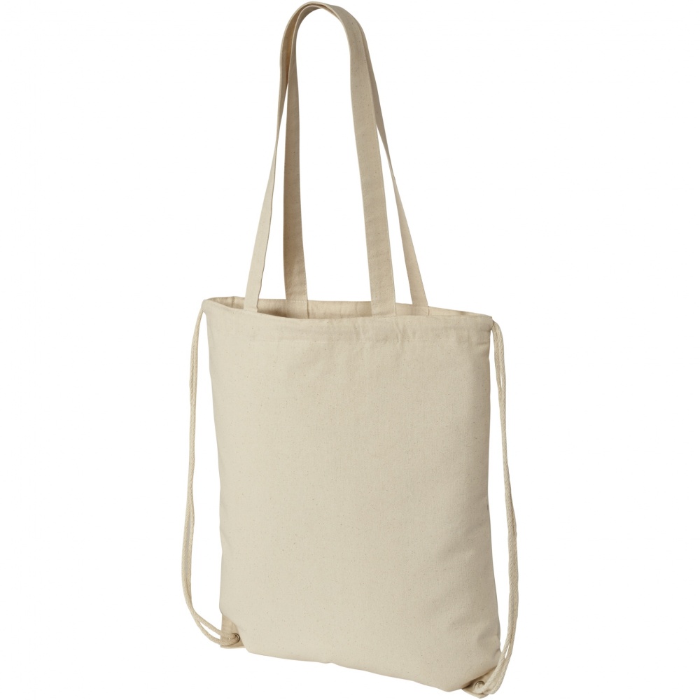 Logotrade mainoslahja tuotekuva: Eliza 240 g/m² -puuvillareppu kiristysnyörillä 6L