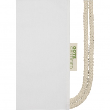 Logotrade mainoslahjat kuva: Orissa 100 g/m² organic cotton drawstring bag 5L