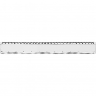 Logotrade liikelahja tuotekuva: Renzo-viivain, 30 cm, muovinen