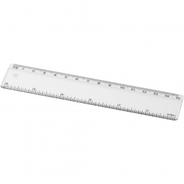 Logotrade mainoslahja ja liikelahja kuva: Renzo-viivain, 15 cm, muovinen