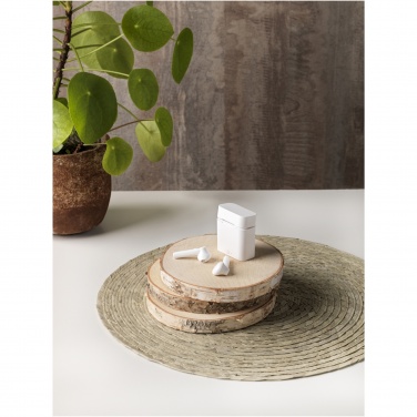 Logo trade mainoslahja ja liikelahja tuotekuva: Volantis UVC True Wireless -nappikuulokkeet, automaattisesti laiteparin muodostavat