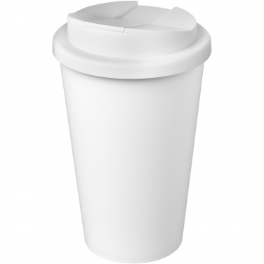 Logotrade liikelahjat mainoslahjat tuotekuva: Americano® Eco 350 ml kierrätysmuki läikkymättömällä kannella
