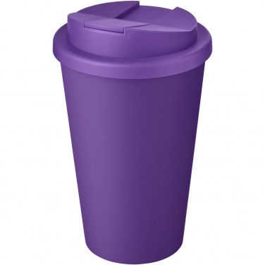 Logo trade liikelahja mainoslahja tuotekuva: Americano® Eco 350 ml kierrätysmuki läikkymättömällä kannella