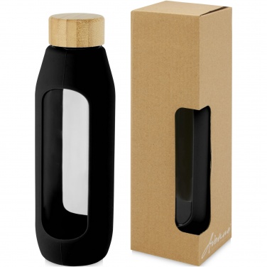 Logo trade mainoslahjat ja liikelahjat kuva: Tidan 600 ml:n borosilikaattilasipullo silikonisuojalla
