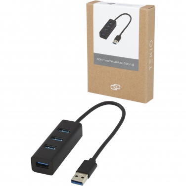Logo trade mainostuote kuva: ADAPT alumiininen USB 3.0-keskitin