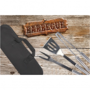 Logo trade mainoslahja kuva: Barcabo 3-osainen grillausvälinesarja