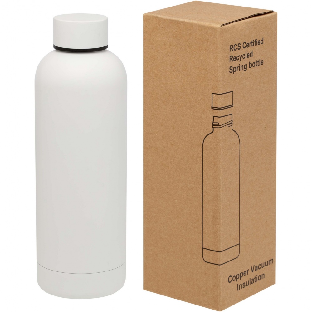 Logo trade liikelahjat tuotekuva: Spring 500 ml:n RCS-sertifioitu kierrätetty teräs kuparivakuumieristetty pullo