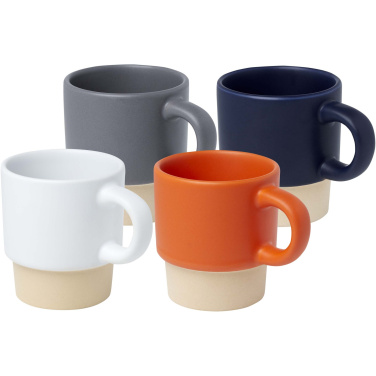 Logotrade mainoslahjat ja liikelahjat tuotekuva: Olympia 130 ml:n pinottava savipohjainen espressokuppi