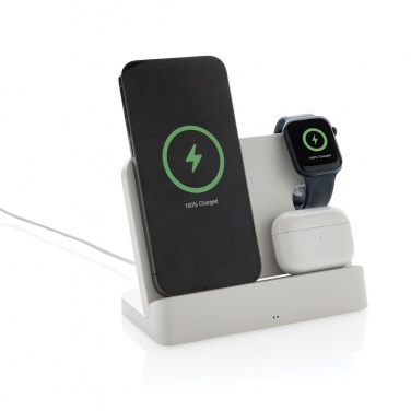 Logotrade mainostuote tuotekuva: Joltz RCS kaksoislaturi 15 W iWatch-paikalla kierrätysmuovia