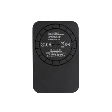 Logo trade liikelahjat mainoslahjat kuva: Magneettinen 5000mAh 5W langaton virtapankki