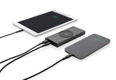 Logotrade mainostuote tuotekuva: Terra RCS 18W alumiininen 10000 mAh varavirtalähde 10W