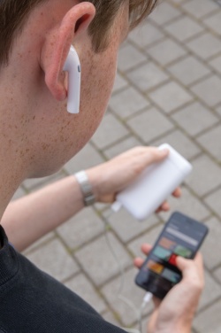 Logo trade liikelahja kuva: Liberty TWS nappikuulokkeet 5.000 mAh varavirtalähteellä
