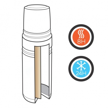 Logotrade liikelahja mainoslahja kuva: Kuparinen Swiss Peak Elite -termospullo - 1 l