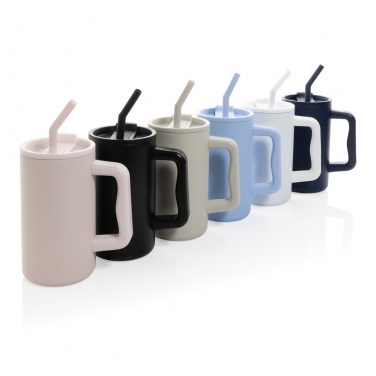 Logo trade mainoslahjat tuotekuva: Cube RCS -sertifioitu muki kierrätetystä teräksestä 800ml