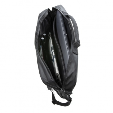 Logotrade mainoslahja tuotekuva: Musta PVC-vapaa Fashion-laptoplaukku 15,6"