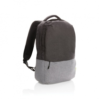Logotrade liikelahja tuotekuva: PVC-vapaa Duo color RPET 15,6” RFID -laptopreppu
