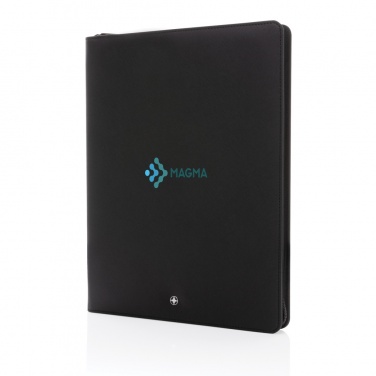 Logotrade liikelahjat mainoslahjat tuotekuva: Swiss Peak Heritage RCS rPU A4 portfolio vetoketjulla