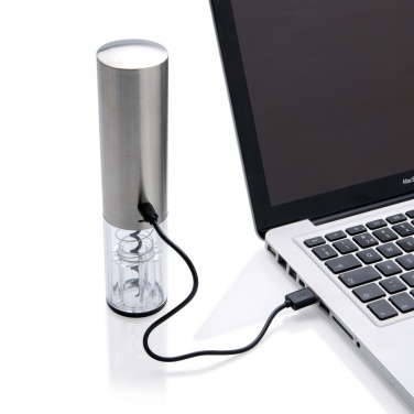 Logo trade mainoslahjat tuotekuva: Elektroninen pullonavaaja - USB ladattava