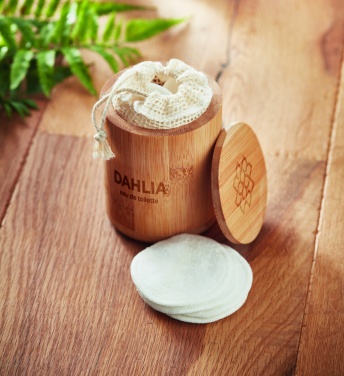 Logo trade mainoslahjat ja liikelahjat kuva: Bambu vanulappu rasia