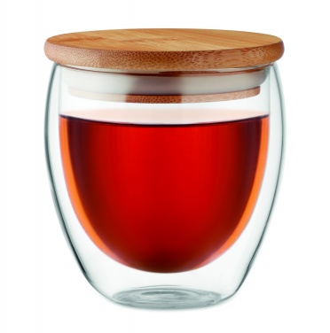 Logotrade mainoslahjat kuva: Bambu borosilikaattilasi 250ml Hamburg